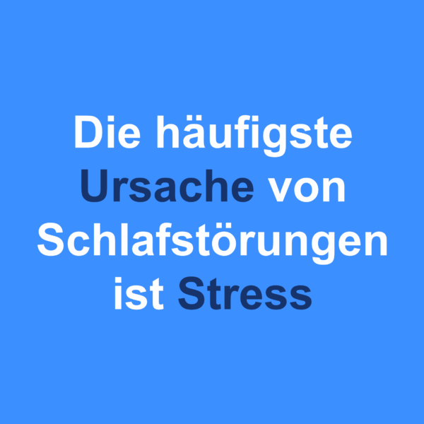 Schlafstörung und Stress